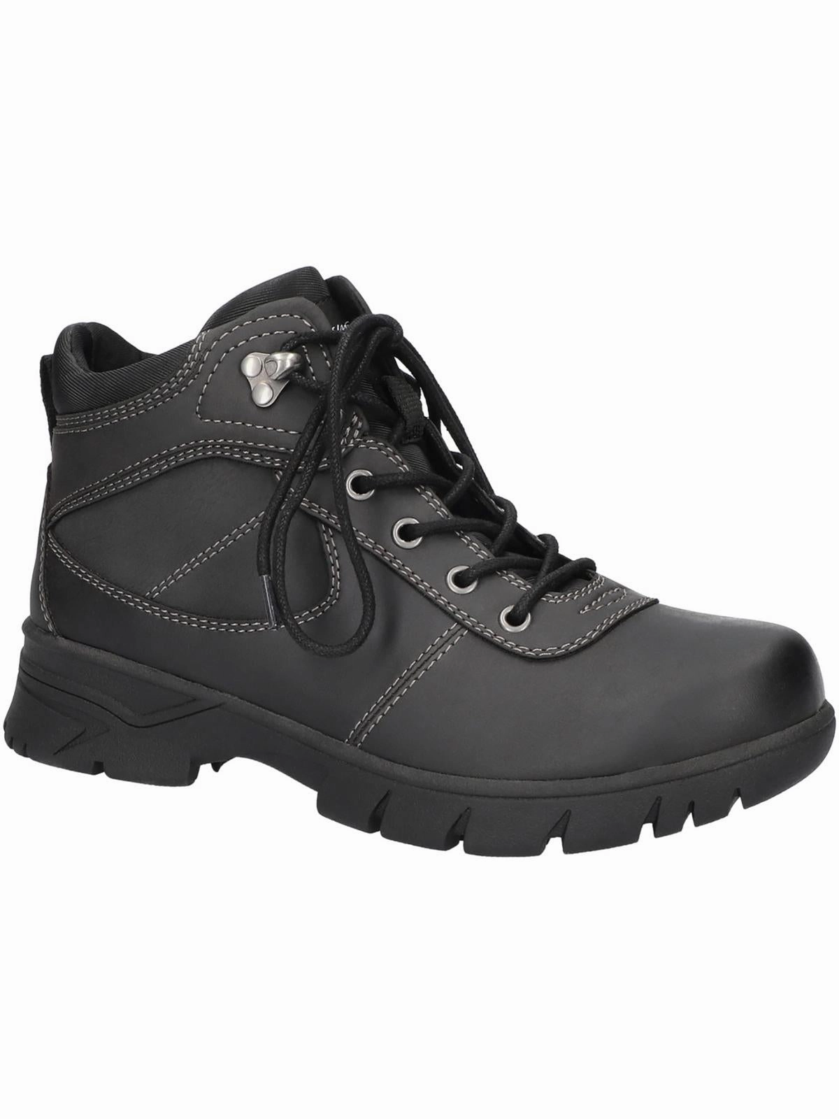 KAYLA Womens Faux Leather Combat & Lace-Up Boots