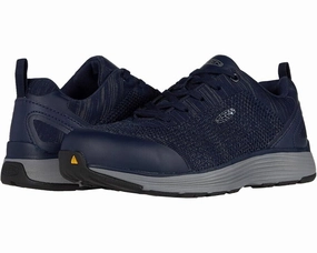 Keen Sparta 1023213 Women's US 6 Navy Aluminum Safety Toe Work Shoes EEE3403 Mens Athletic Shoes clearance sale
