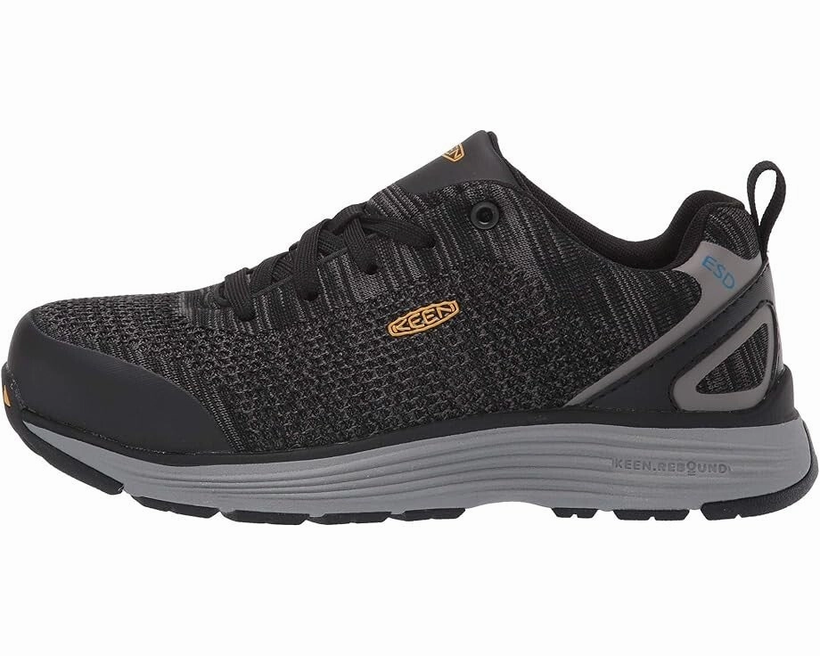 Keen Utility Sparta 1021349 Men's 11 Black Aluminum Toe ESD Work Shoes EEE4103