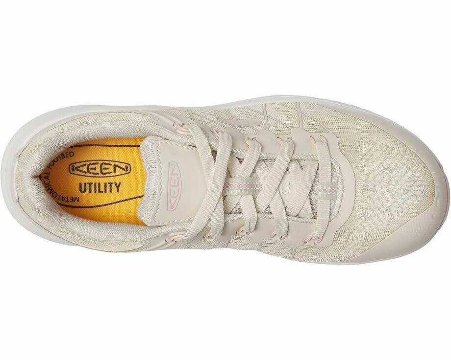 KEEN Utility Vista Energy Women's 8 Birch Peach Whip Comp Toe Work Shoes ZPO2221