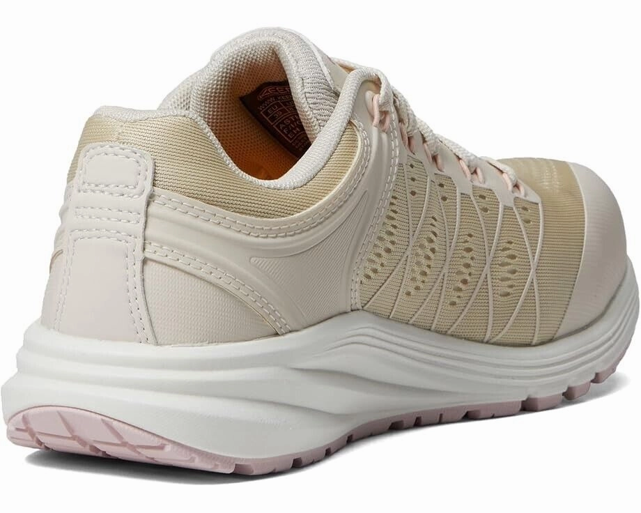 KEEN Utility Vista Energy Women's 8 Birch Peach Whip Comp Toe Work Shoes ZPO2221