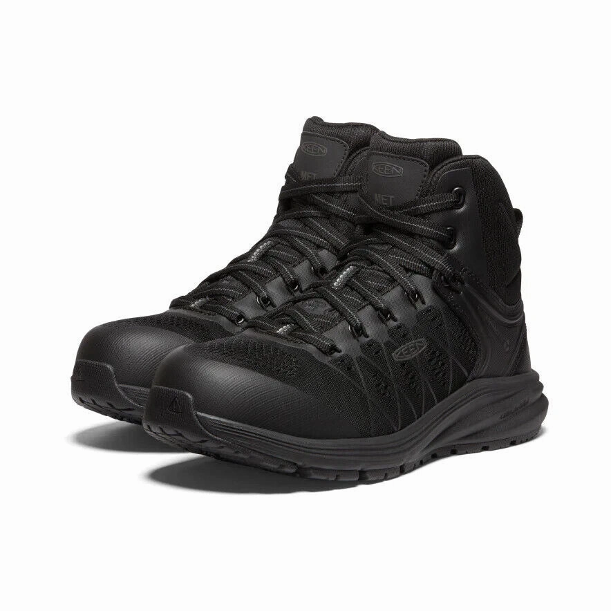 Keen Vista Energy Mid INT MET 1027109 Women 9 Black Carbon Toe Work Boot ZPO2116 Mens Sneakers & Athletic Shoes outlet