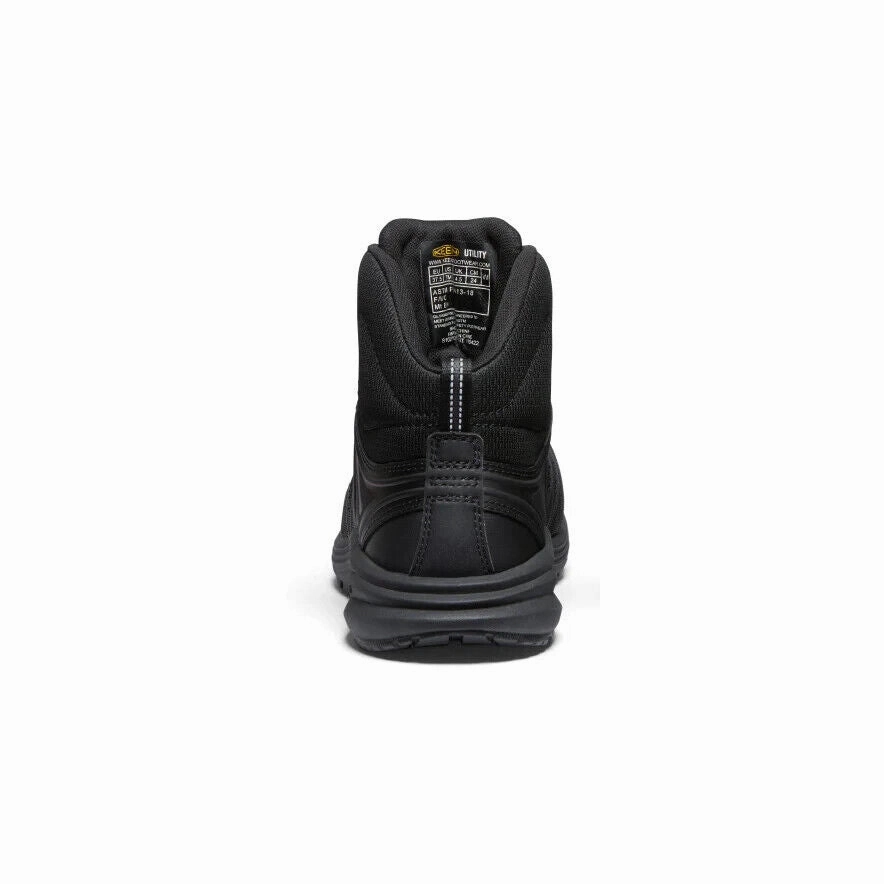 Keen Vista Energy Mid INT MET 1027109 Women 9 Black Carbon Toe Work Boot ZPO2116