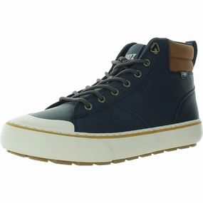 Key Mens Lace-Up Man Made High-Top Sneakers Mens Athletic Shoes clearance sale