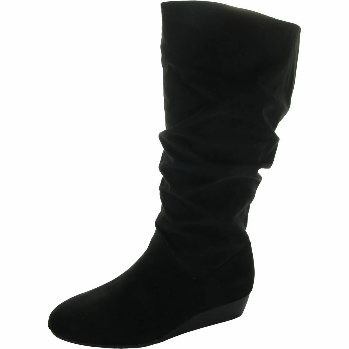 Khloe Womens Camouflage Canvas Mid-Calf Boots