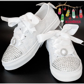 Kid's Elsa Shoe In White Girls Athletic Shoes on sale