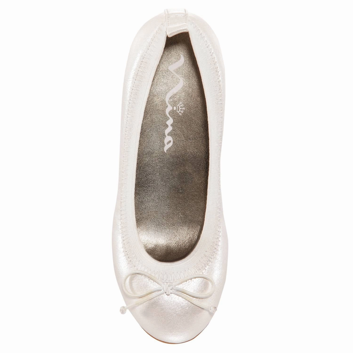 Kid's Esther Pearlized Shoes In Ivory