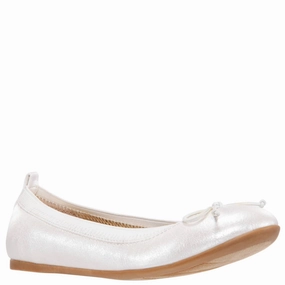 Kid's Esther Pearlized Shoes In Ivory Online sale for Girls Shoes