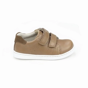 Kid's Kyle Double Strap Sneaker In Mocha Discount Boys Footwear online