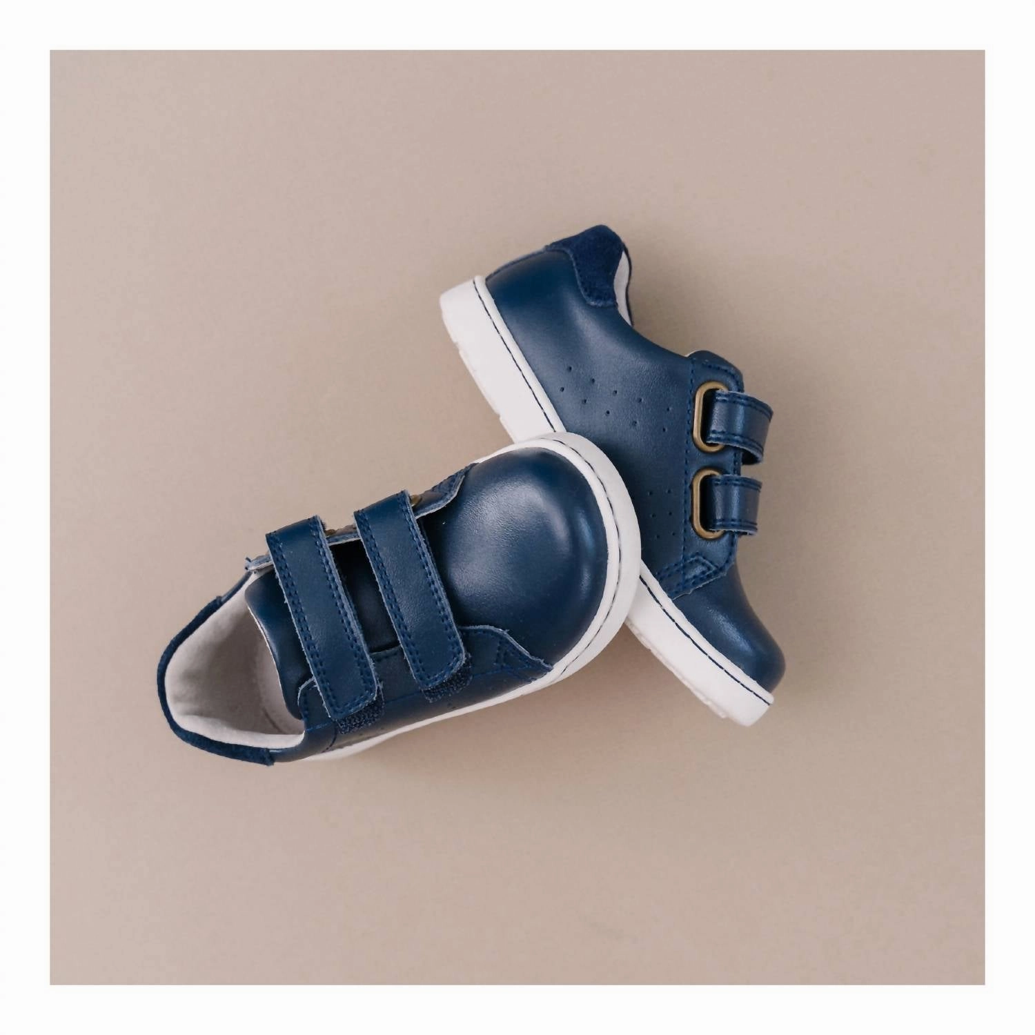 Kid's Kyle Double Velcro Sneaker In Navy