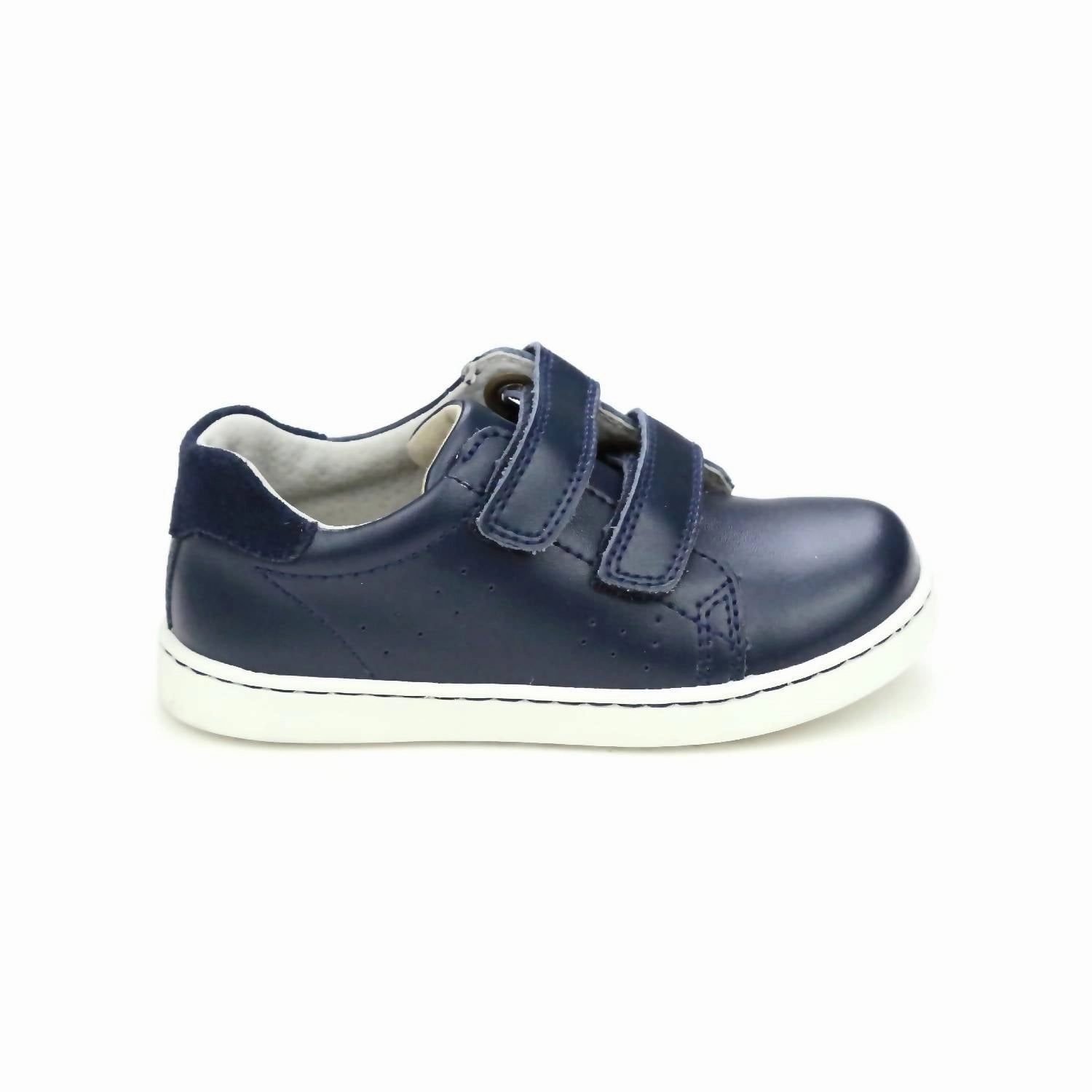 Kid's Kyle Double Velcro Sneaker In Navy