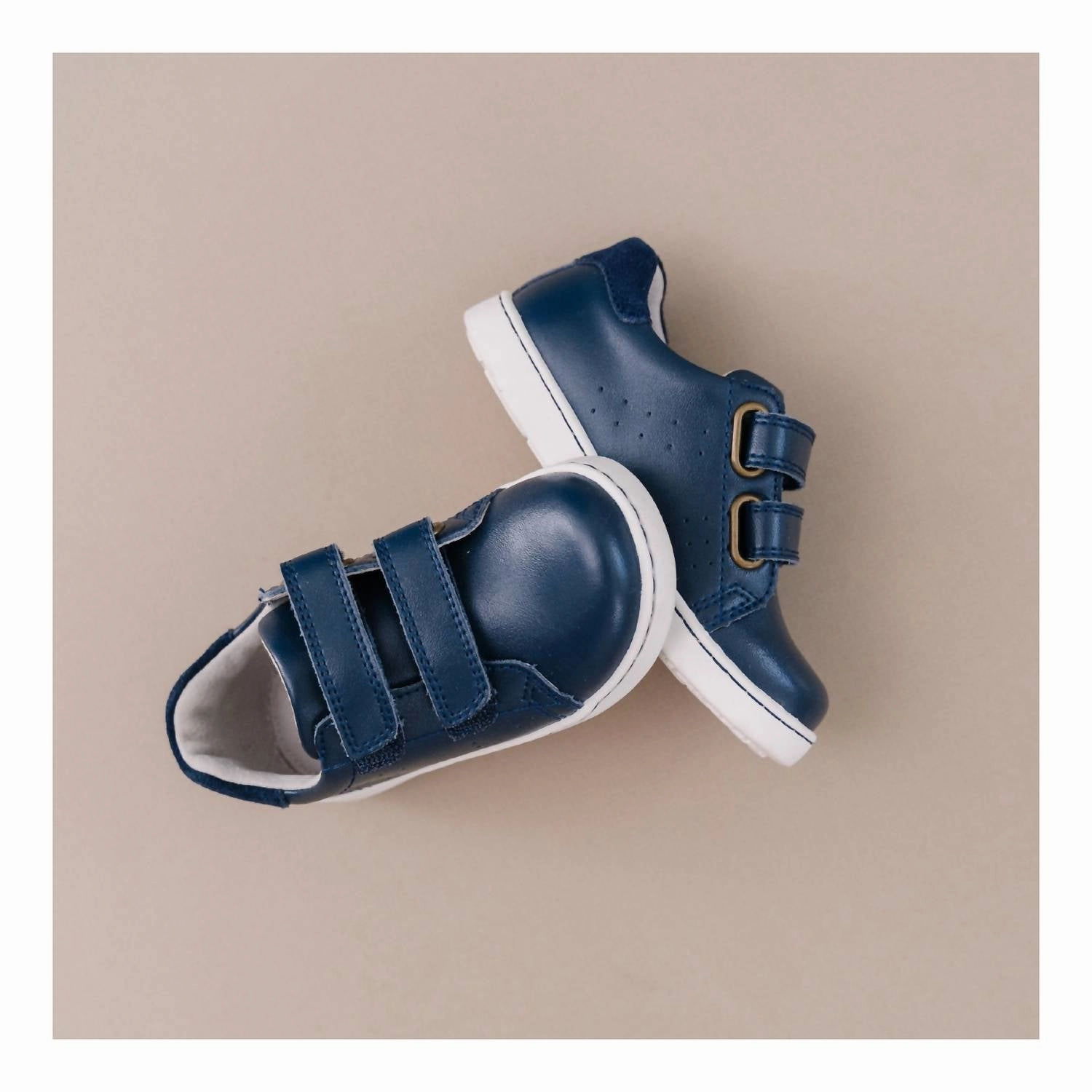 Kid's Kyle Double Velcro Sneaker In Navy