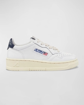 Kid's Medalist Low-Top Bicolor Leather Sneakers, Toddlers/Kids Cheap Girls Footwear online