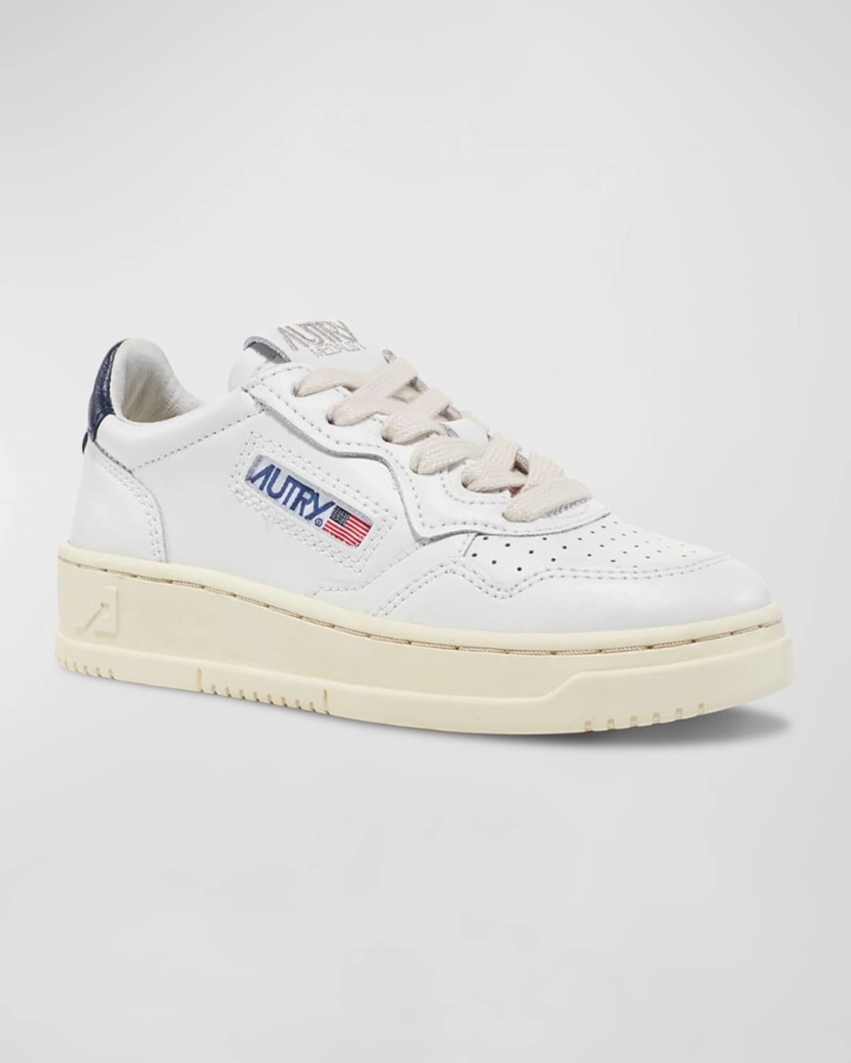 Kid's Medalist Low-Top Bicolor Leather Sneakers, Toddlers/Kids