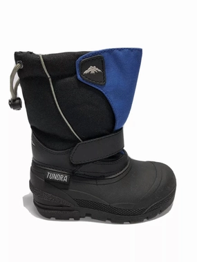 Kid's Quebec Boots In Black/royal Discount Boys Footwear online