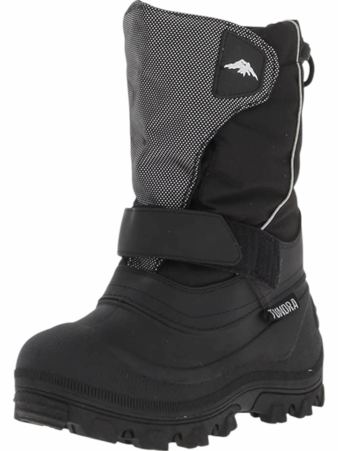 Kid's Quebec Boots In Black/silver