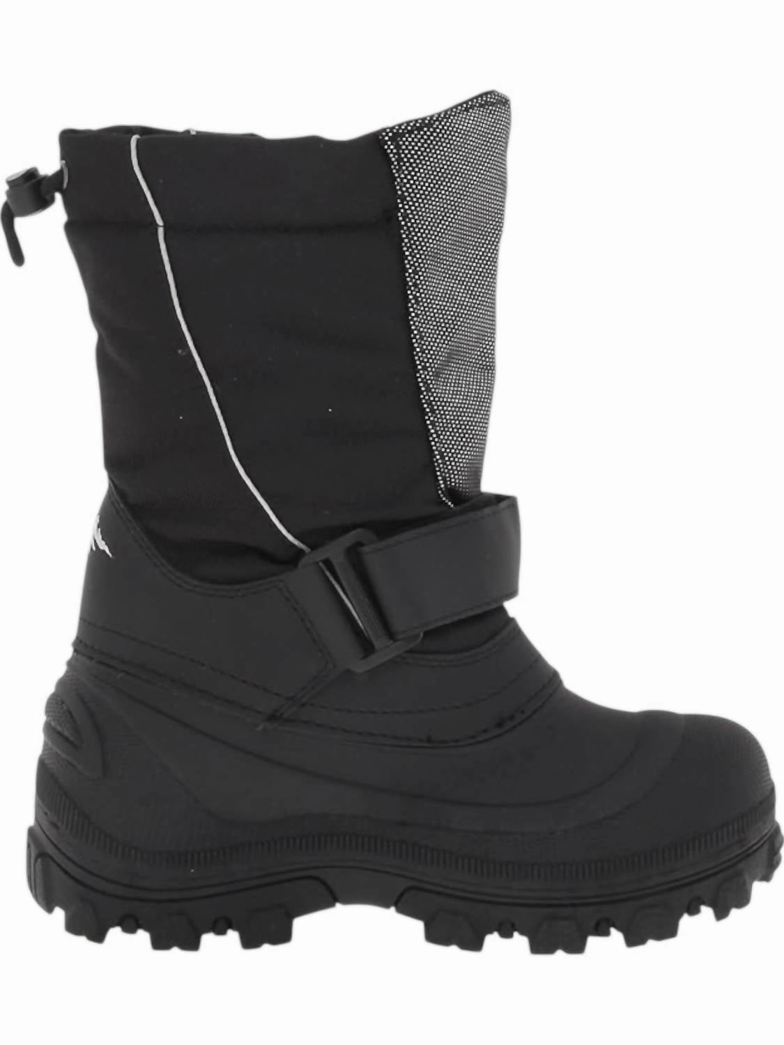 Kid's Quebec Boots In Black/silver Discount Boys Sports Shoes online