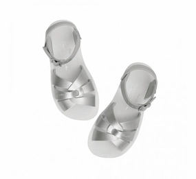 Kid's Swimmer Salt Water Sandals In Silver Girls Sandals summer sale