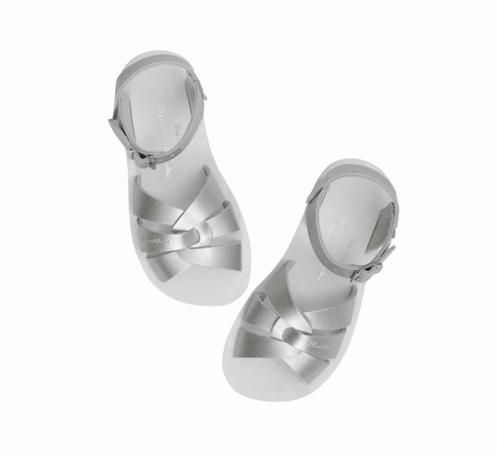 Kid's Swimmer Salt Water Sandals In Silver Girls Sandals summer sale