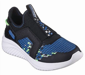 Kid's Ultra Flex 3.0 Triple Pointz Sneaker In Blue/lime Athletic Sneakers for Boys cheap