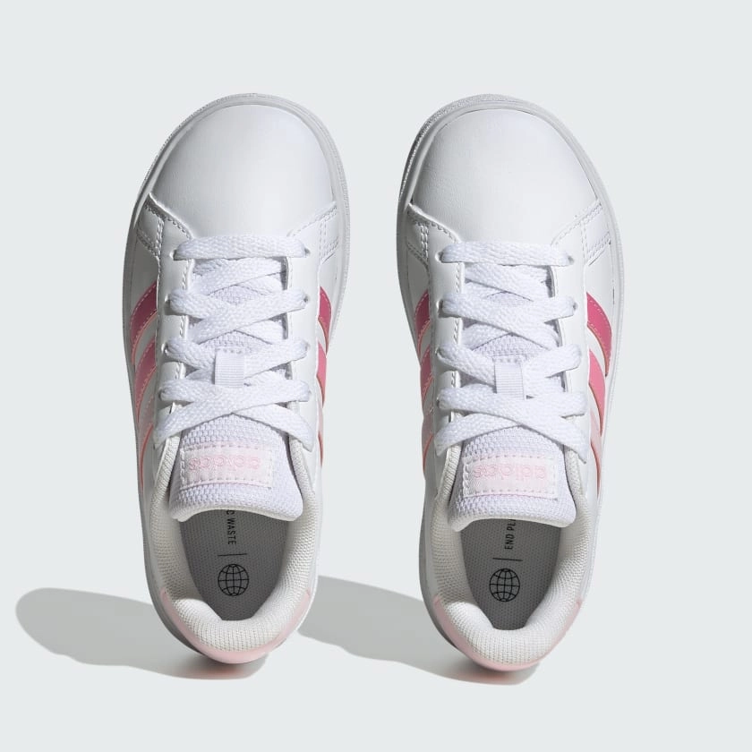 Kids' adidas Grand Court Lifestyle Tennis Lace-Up Shoes