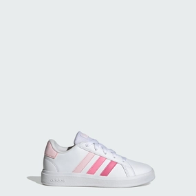 Kids' adidas Grand Court Lifestyle Tennis Lace-Up Shoes Girls Athletic Shoes on sale