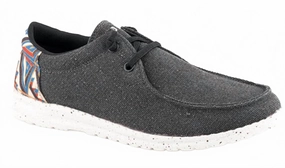 Kids Hang Loose Casual Shoe In Black Boys Shoes cheap deals