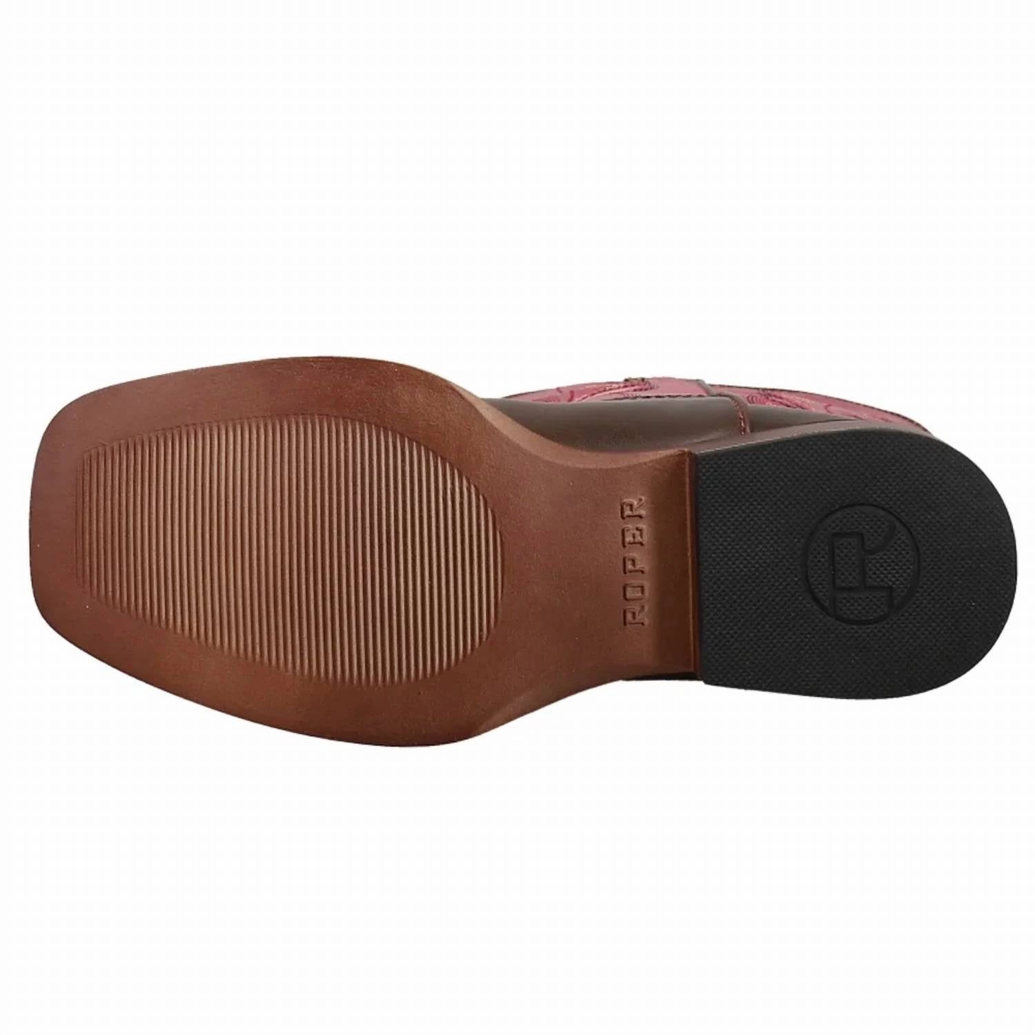 Kids Texsis Boots In Brown/pink
