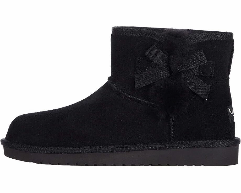 Koolaburra by Ugg Victoria Mini Booties Women's 9 Black Winter Boots KHD1746