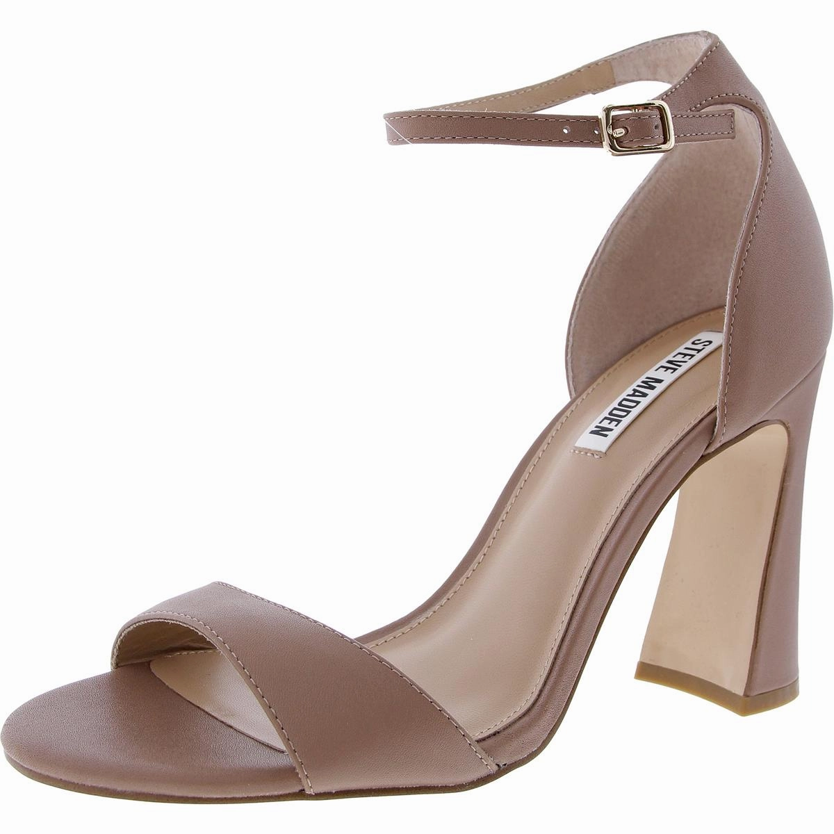 Krisha Womens Buckle Leather Ankle Strap