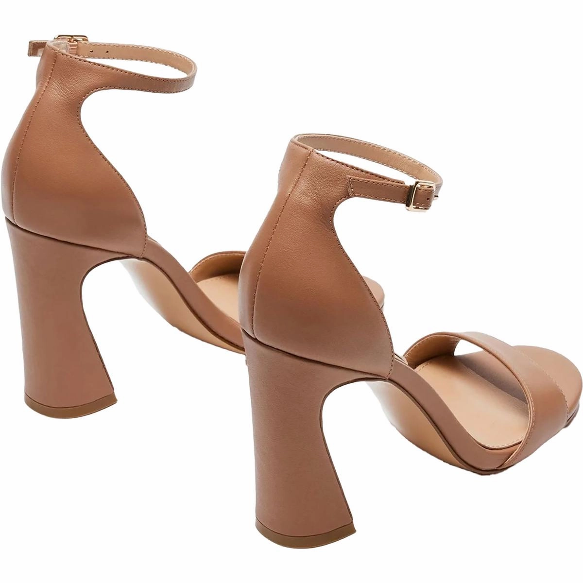 Krisha Womens Buckle Leather Ankle Strap