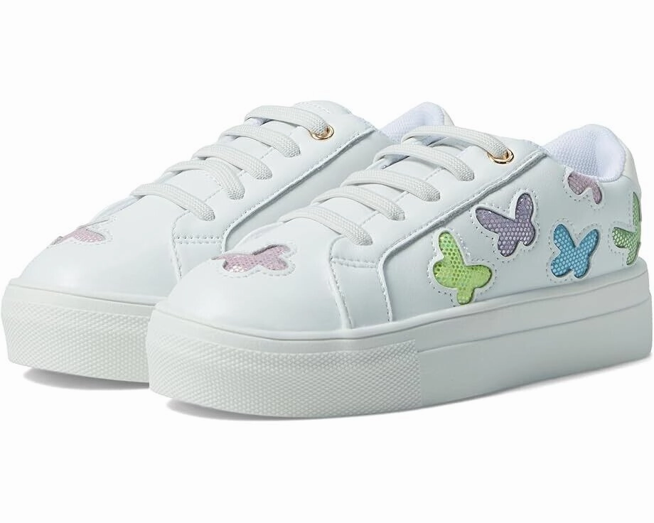 Kurt Geiger London Sneakers Girls 12 White Laney Butterfly Platform Shoes KHD021 Girls Athletic Shoes on sale