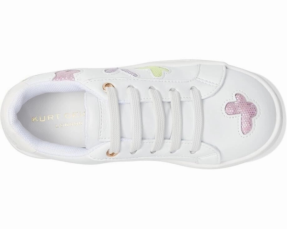 Kurt Geiger London Sneakers Girls 12 White Laney Butterfly Platform Shoes KHD021