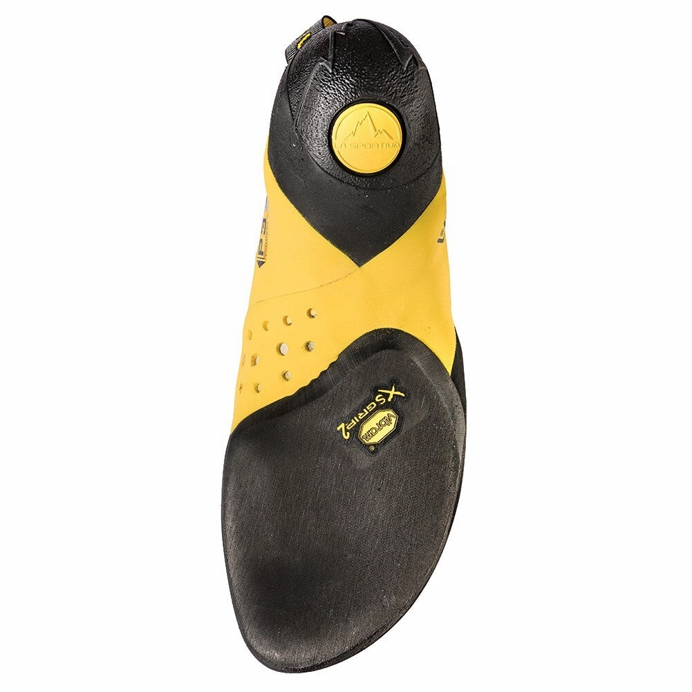 La Sportiva Solution ZFCS013 Men's Black White Leather Climbing Shoes DWA174 (Black,44.5)