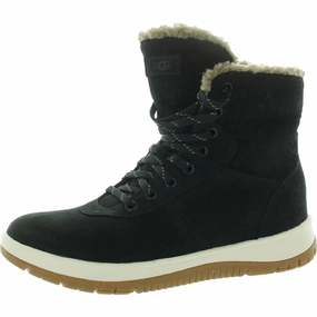 Lakesider Mid Womens Faux Fur Lined Suede Winter & Snow Boots Discount Boots for Women