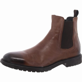 LARGO Mens Laceless Leather Chukka Boots Mens Chukka Boots outlet deals