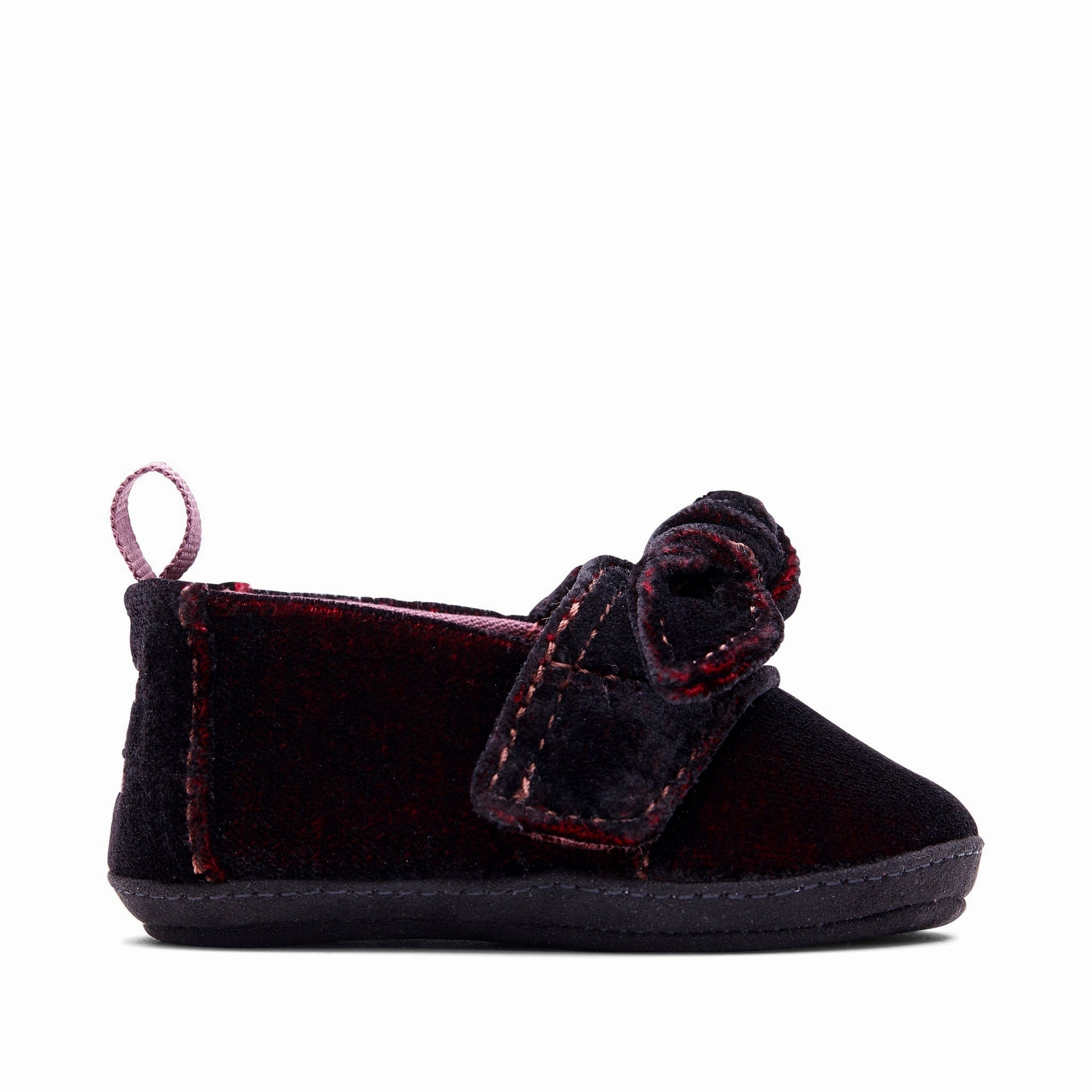 Layette Alpargata Burgundy Velvet Toddler Crib Shoe Baby & Toddler Shoes on sale