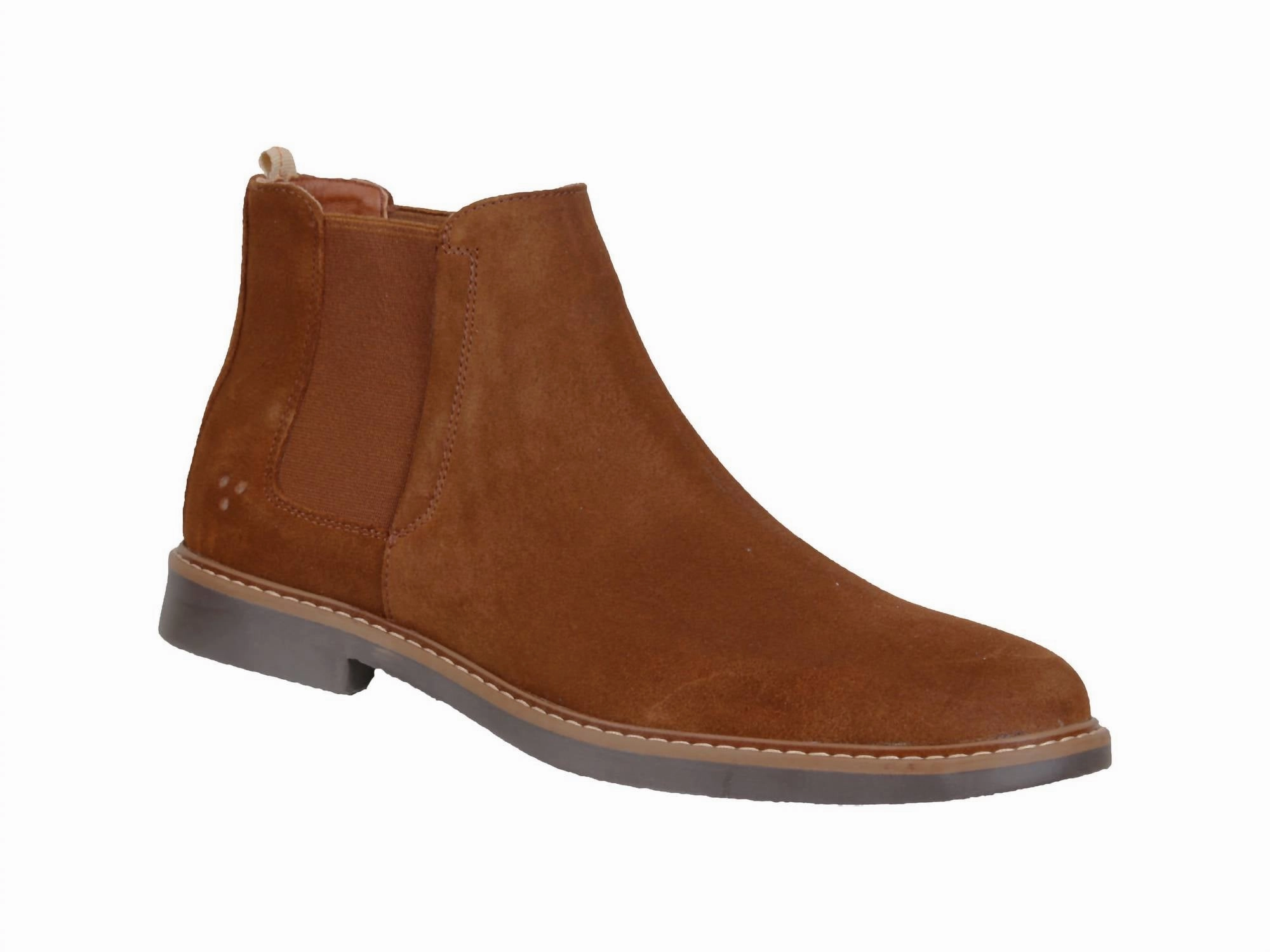 Leather Chelsea Casual Boots - Enzo In Brown Sale on Mens Chukka Footwear