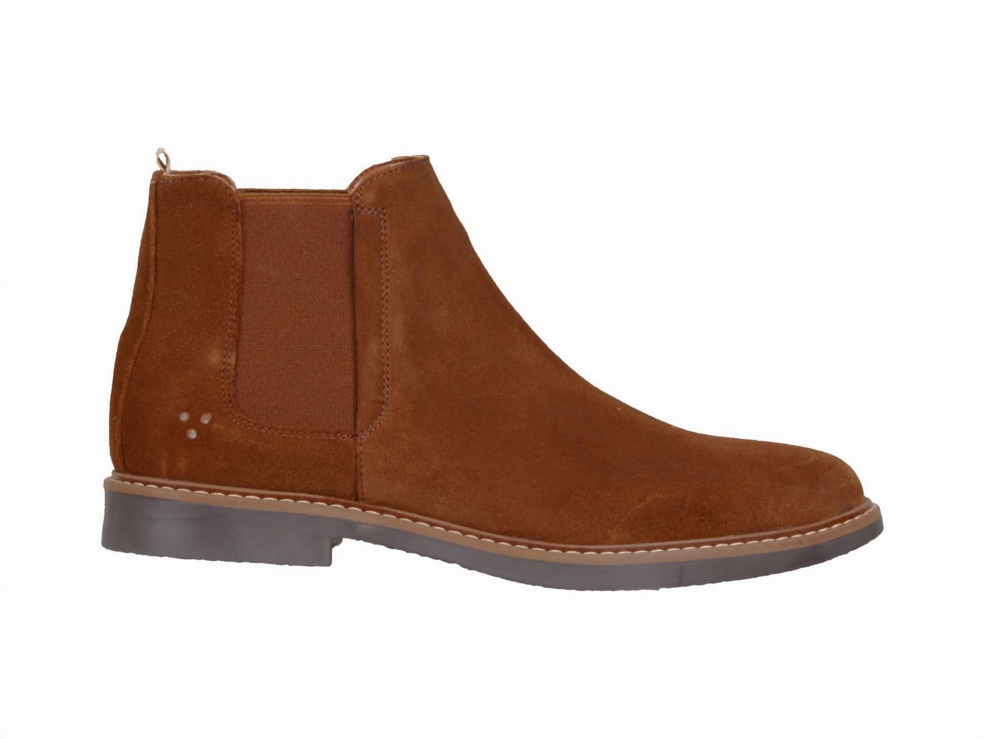 Leather Chelsea Casual Boots - Enzo In Brown