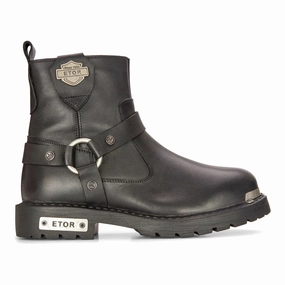 Leather Motorcycle Metal Toe Ankle Boots Sale on Mens Chukka Footwear