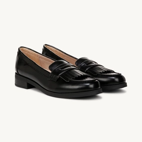 LifeStride Santana Loafers Women's 8 Black Leather Slip-On Casual Shoes ZPO2660 Athletic Shoes for Women discount