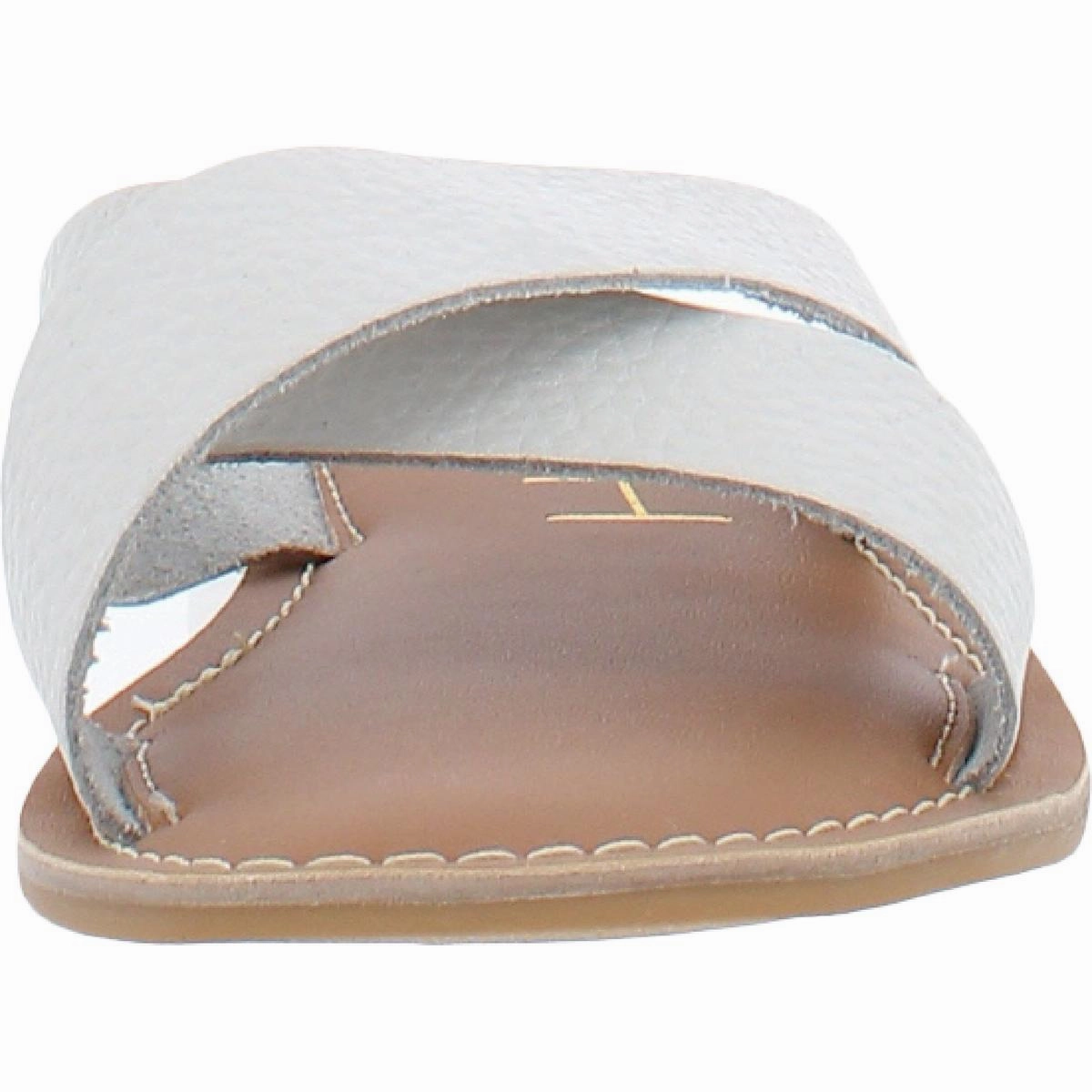 Lil Pebble Girls Slip-on Leather Flatform Sandals