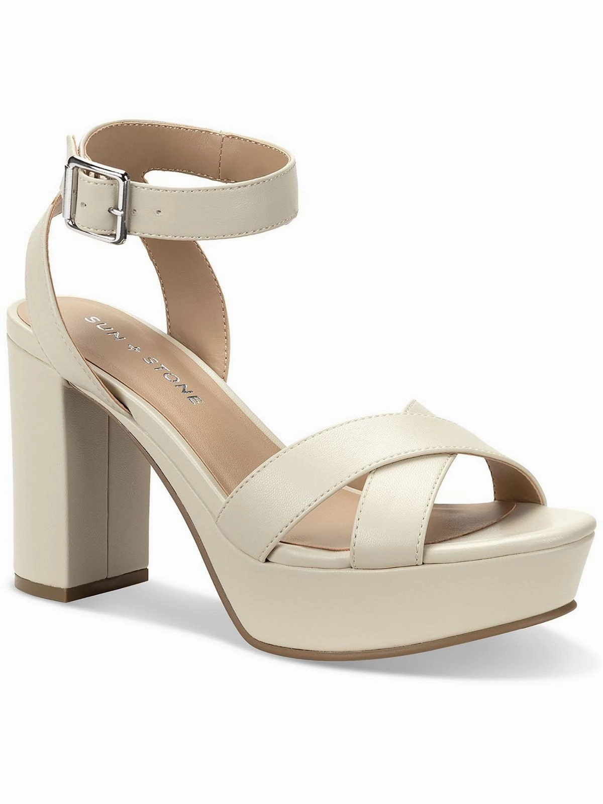 Lillah Womens Faux Leather Heels