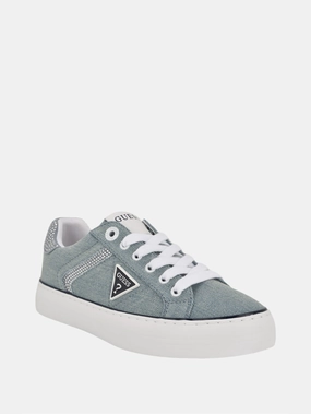 Lins Rhinestone Low-Top Denim Sneakers Athletic Shoes for Women discount