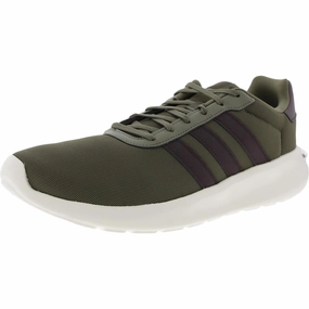 Lite Racer 3.0 Mens Lace-Up Faux Leather Running & Training Shoes Cheap Mens Athletic Sneakers