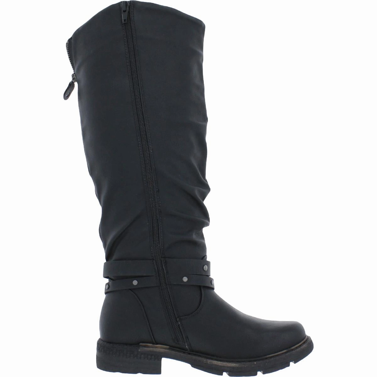 Logger Victoria Womens Faux Leather Riding Knee-High Boots