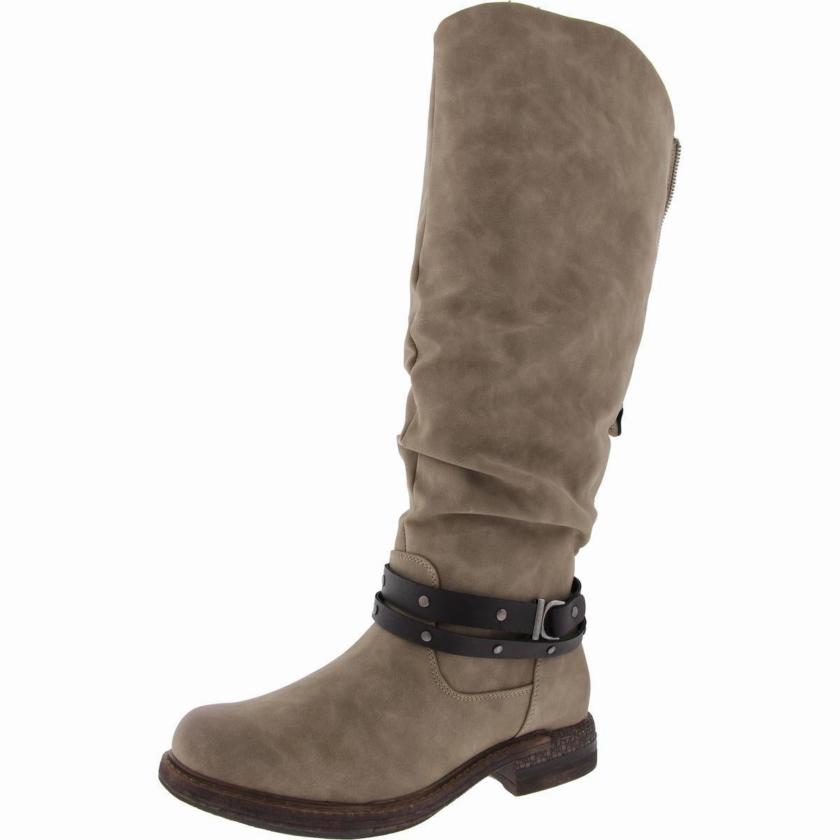 Logger Victoria Womens Faux Leather Riding Knee-High Boots