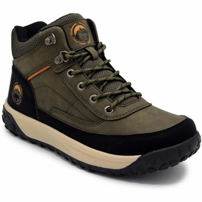 LUNDAR Mens Lace-Up Manmade Hiking Boots Mens Chukka Boots outlet deals