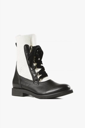 Lux Sock Camper Shoes In Black/white Womens Boots clearance offers