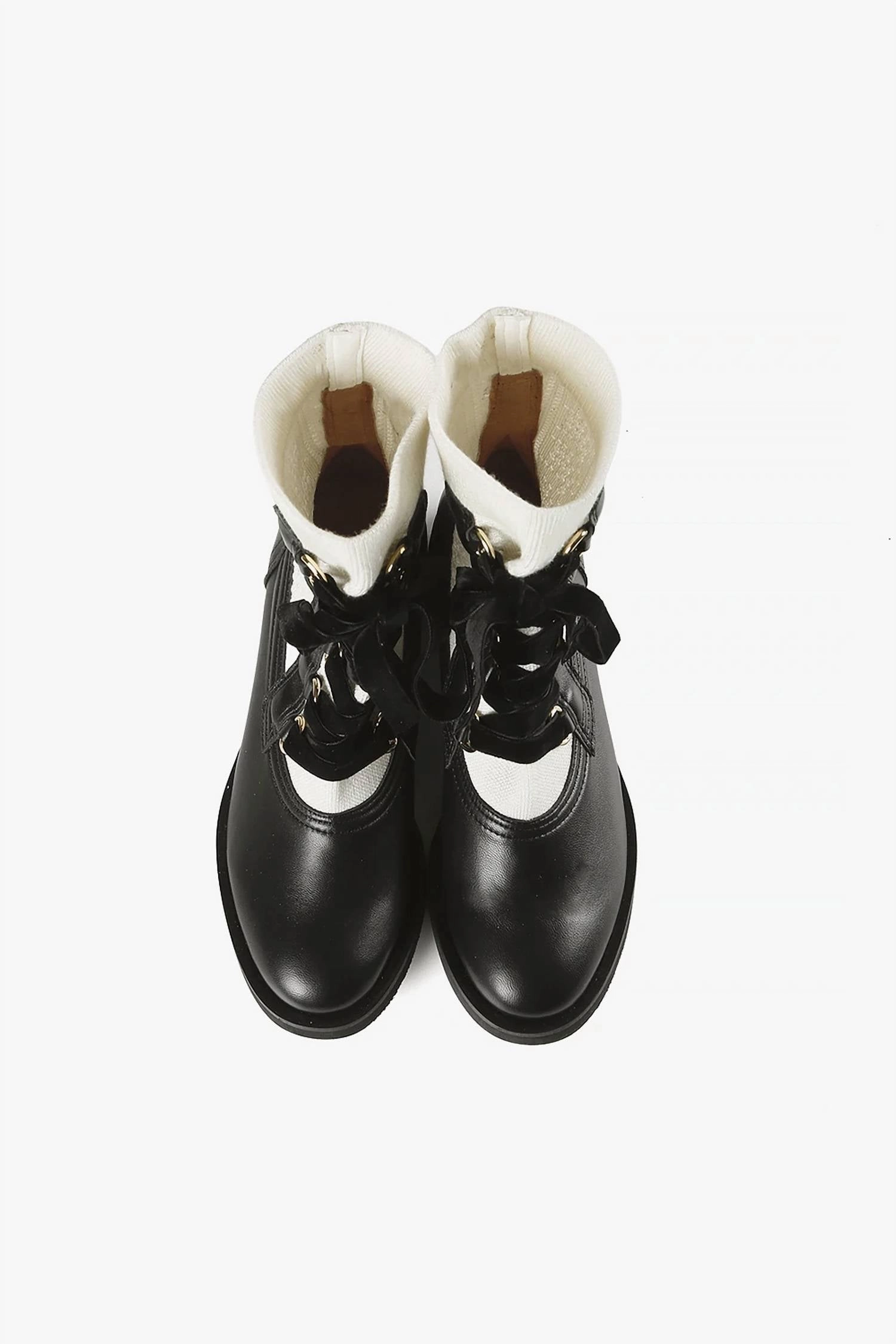 Lux Sock Camper Shoes In Black/white